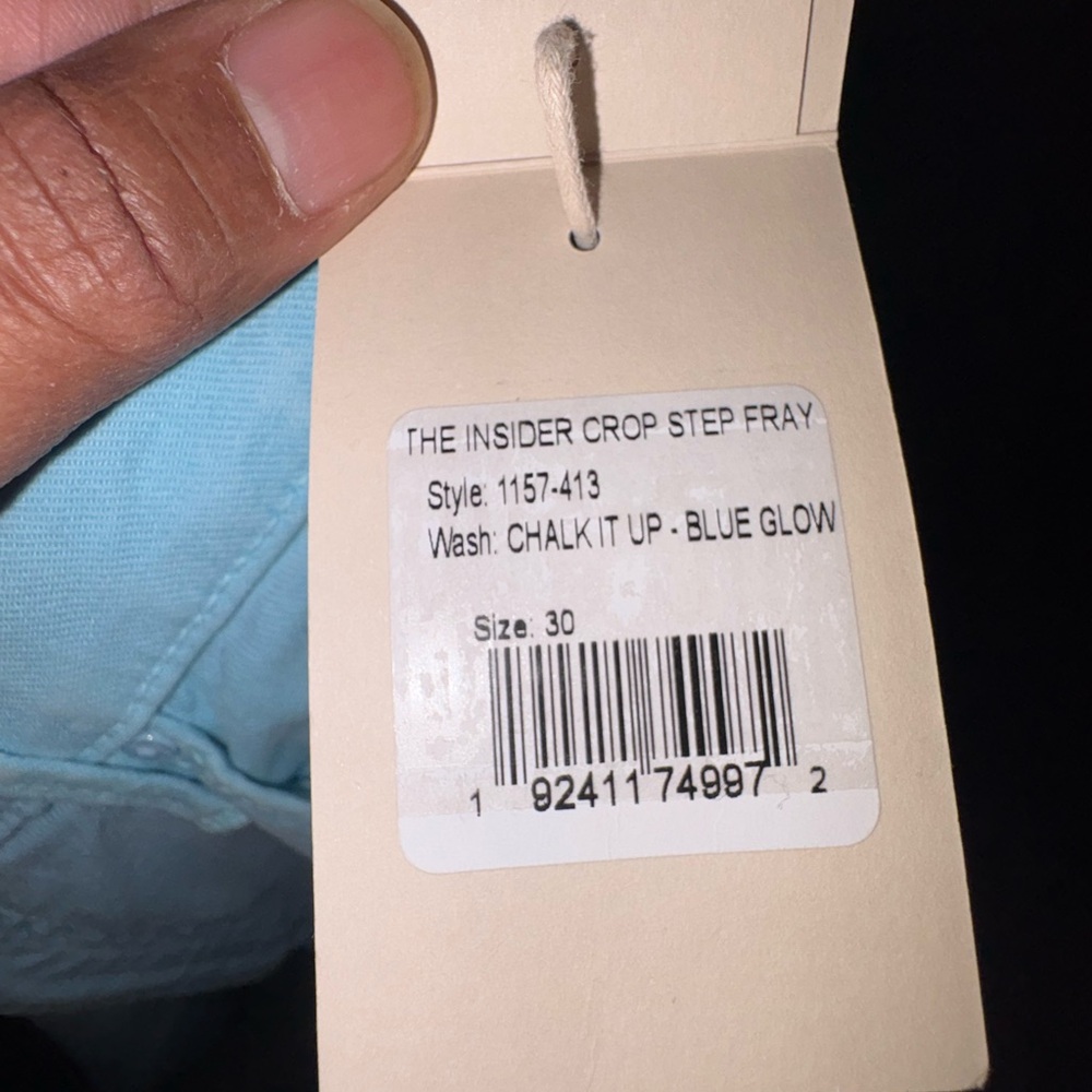 MOTHER The Insider Crop Step Fray in Sky Blue - Picture 10 of 13